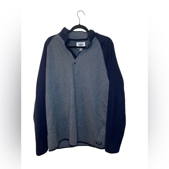 Old navy navy quarter zip sweatshirt - Picture 1 of 4